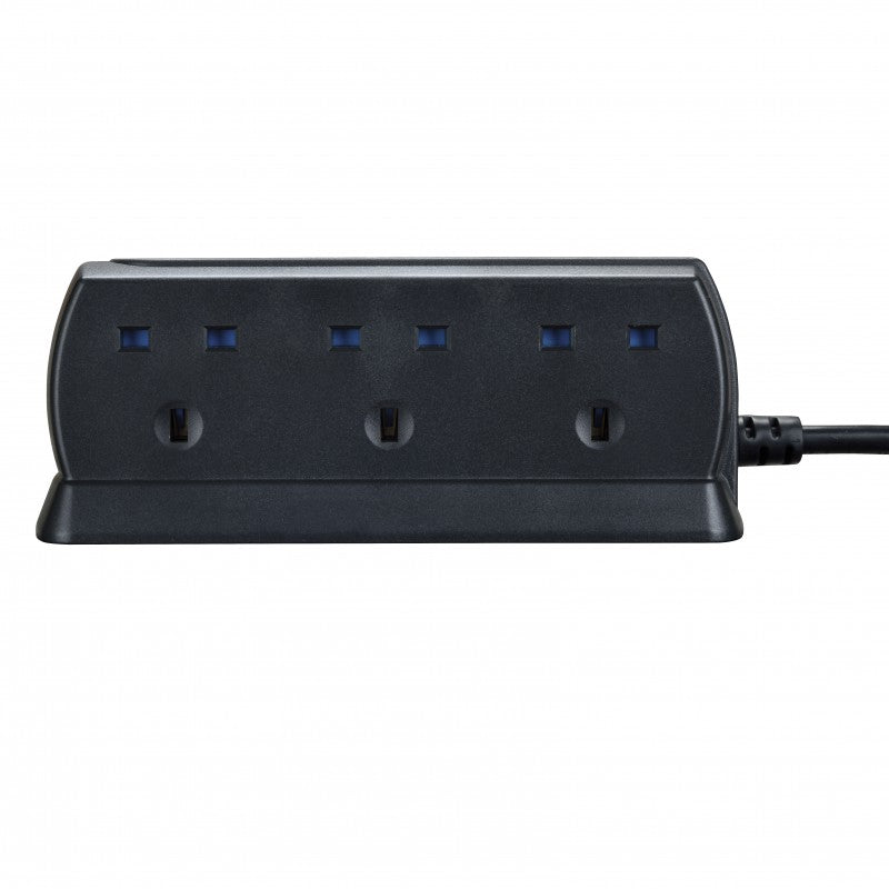 Masterplug SRGDU62MB2 6位13A USB防雷電源拖板 (2米) Masterplug SRGDU62MB2 6位13A USB防雷電源拖板 (2米)